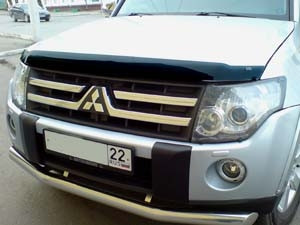 Дефлектор капота темный MITSUBISHI PAJERO IV 2007-, NLD.SMIPAJ0712 / Митсубиси Паджеро