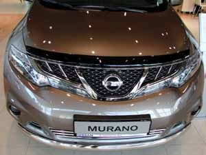 Дефлектор капота темный NISSAN MURANO 2009-2015, NLD.SNIMUR0912 / Ниссан Мурано