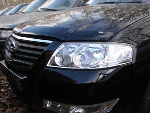 Дефлектор капота темный NISSAN ALMERA Classic 2005-2012, NLD.SNIALC0512 / Ниссан Альмера