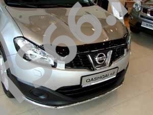 Дефлектор капота темный NISSAN QASHQAI 2010-2013/QASHQAI+2 2010-2014 / Ниссан Кашкай