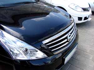 Дефлектор капота темный NISSAN TEANA 2008-2013 / Ниссан Теана