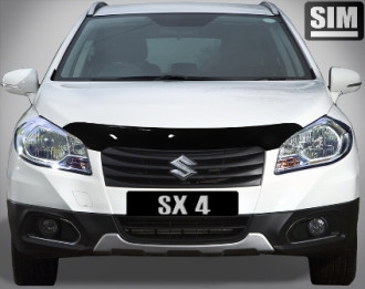 Дефлектор капота темный SUZUKI SX4 2013-2016 / Сузуки Сх4