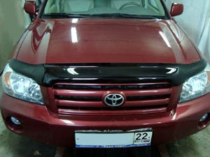 Дефлектор капота темный TOYOTA HIGHLANDER/KLUGER 2001-2007 , NLD.STOHIG0112 / Тойота Хайлендер