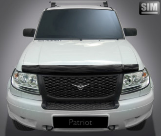 Дефлектор капота темный UAZ PATRIOT 2005-, NLD.SUAZPAT0512 / Патриот