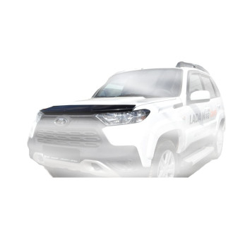 Дефлектор капота LADA Niva Travel, 2020-, темный / Лада Нива