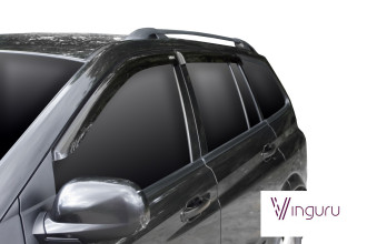 Дефлекторы окон Vinguru SSANG YONG Kyron I 2005-2007, 2007-2015 /внед/накладные/скотч/к-т 4 шт./акрил / Саньенг Кайрон