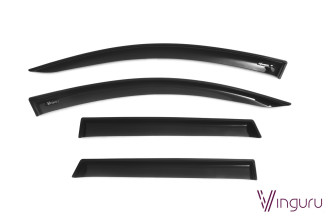 Дефлекторы окон Vinguru FORD Focus I 1998-2001, 2001-2005 /универсал/накладные/скотч/к-т 4 шт./акрил / Форд Фокус