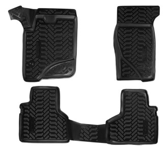 Ковры для Chevrolet Niva (02-), 4 шт., выс. борт, 3D, ТЭП, черн. ACM-PS-01 AIRLINE