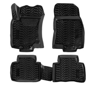 Ковры для Nissan X-Trail (T32) (14-), 4 шт., выс. борт, 3D с подпятником, ТЭП, черн. ACM-PS-50 AIRLINE
