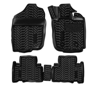 Ковры для Toyota Vanguard (RHD) (07-13), 4 шт., выс. борт, 3D с подпятником, ТЭП, черн. ACM-PS-69 AIRLINE