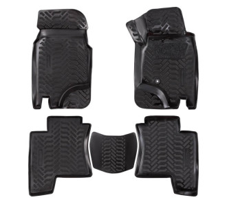 Ковры для Mitsubishi Pajero II 5D (91-) (RHD), 5 шт., выс.борт, 3D с подпятником, ТЭП, черн. ACM-PS-78 AIRLINE
