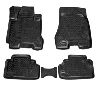 Ковры для Hyundai Tucson (04-09), 4 шт., выс.борт, 3D с подпятником, ТЭП, черн. ACM-PS-85 AIRLINE