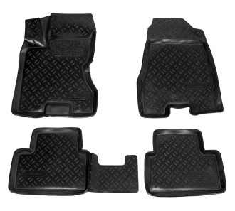 Ковры для Nissan X-Trail (07-14), 4 шт., выс.борт, 3D с подпятником, ТЭП, черн. ACM-PS-90 AIRLINE