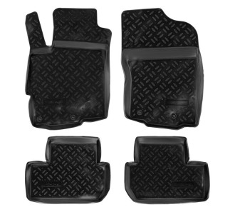 Ковры для Mitsubishi Lancer X (07-), 4 шт., выс. борт, ТЭП, черн. ACM-PS-47 AIRLINE