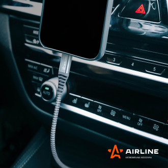 Кабель Type-C - Lightning (Iphone/IPad) поддержка PD 2м, серый нейлоновый ACH-C-40 AIRLINE
