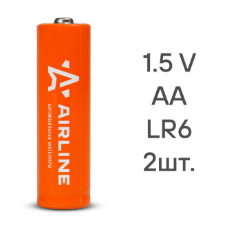 Батарейки LR6/AA щелочные 2 шт. блистер (пальчиковые) AA-02 AIRLINE