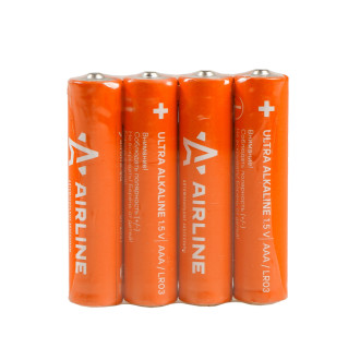 Батарейки LR03/AAA щелочные 4 шт. (мизинчиковые) AAA-040 AIRLINE
