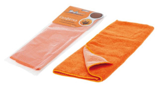 Салфетка из микрофибры и коралловой ткани оранжевая (35*40 см) AB-A-04 AIRLINE