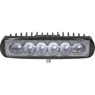 Фара светодиодная прямоугольная 6LED, 4D линза, 18Вт, 157х42х40мм, 12/24В ALED006 AIRLINE
