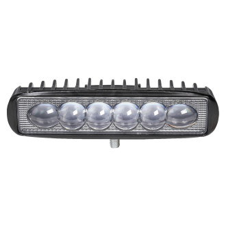 Фара светодиодная прямоугольная 6LED, 4D линза, 18Вт, 157х42х40мм, 12/24В ALED006 AIRLINE
