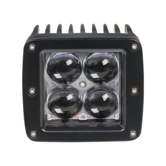 Фара светодиодная квадратная 4LED, линза 4D, 12Вт, 82х75х75мм, 12/24В ALED008 AIRLINE
