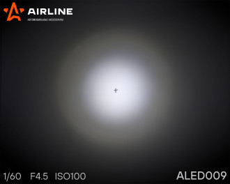 Фара светодиодная квадратная 6LED, направленный свет, 18Вт, 82х75х75мм, 12/24В ALED009 AIRLINE