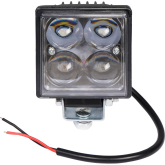 Фара светодиодная квадратная 4LED, направленный свет, 12Вт, 76х76х46мм, 12/24В ALED001 AIRLINE