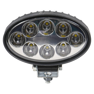 Фара светодиодная овальная 8LED, направленный свет, 24Вт, 140х86х55мм, 12/24В ALED012 AIRLINE