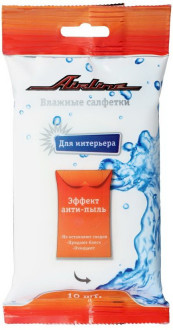 Салфетки влажные для автосалона и интерьера (10 шт.) AN-S-02 AIRLINE
