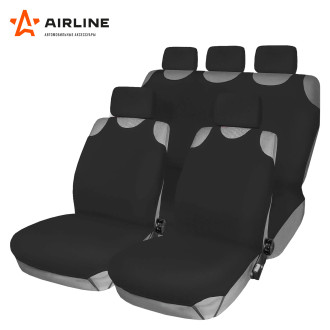 Чехлы-майки F1k компл.передние/задние, цвет черный, полиэстер ASC-F1k AIRLINE