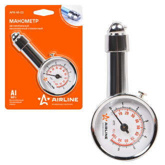 Манометр стрелочный металл. 7 АТМ APR-M-02 AIRLINE
