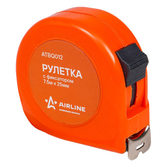 Рулетка с фиксатором 7,5м х 25мм ATBQ012 AIRLINE