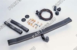 Trailer coupling with rigid ball neck, incl. installation kit, Rigid trailer couplings (manual + electr.)
