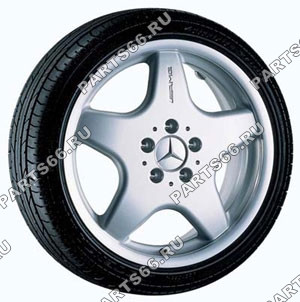 AMG spoke wheel, Style I (A); single-piece, 9.5J x 18 ET 23, tyre size 275/35 (sterling silver surface)