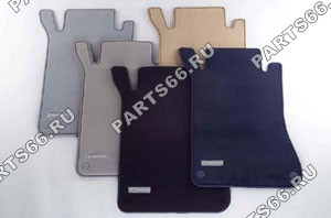 Retaining clips for driver's and front passenger's mats, Velour floor mats