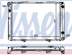 W201 РАДИАТОР ОХЛАЖДЕН (NISSENS) (см.каталог)