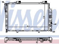 W202 РАДИАТОР ОХЛАЖДЕН (NISSENS) (NRF) (см.каталог)