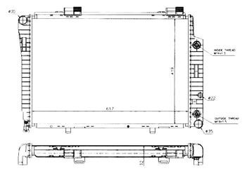 W202 РАДИАТОР ОХЛАЖДЕН