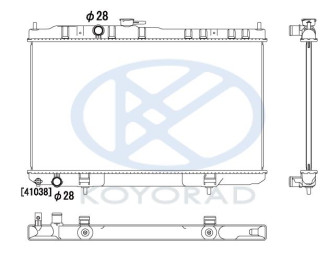 ALMERA CLASSIC РАДИАТОР ОХЛАЖДЕН MT (KOYO)