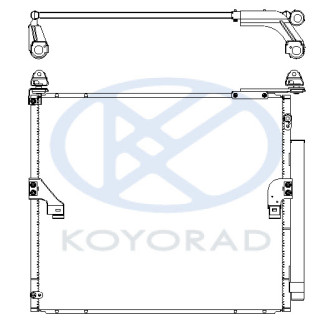 PRADO КОНДЕНСАТОР КОНДИЦ (KOYO) (бензин)