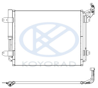 TIGUAN КОНДЕНСАТОР КОНДИЦ (KOYO)