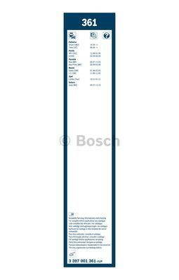 Комплект стеклоочистителей Bosch Twin 361