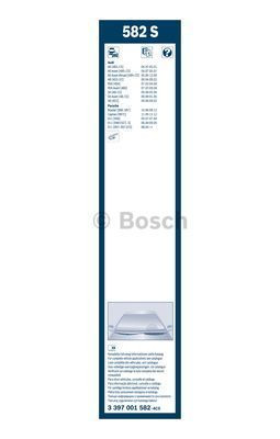 Комплект стеклоочистителей Bosch Twin Spoiler 582S