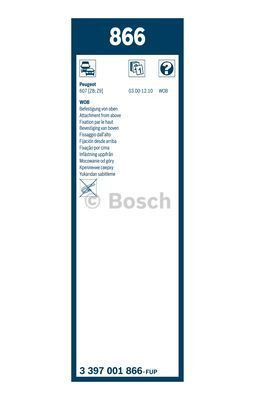 Комплект стеклоочистителей Bosch Twin 866
