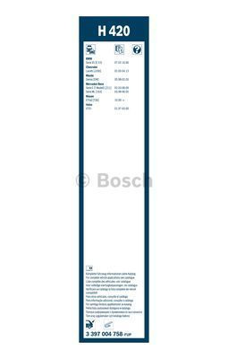 Щетка стеклоочистителя Bosch Rear H 420