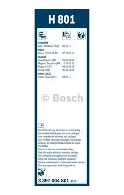Щетка стеклоочистителя Bosch Rear H 801