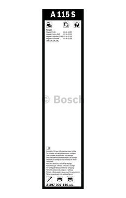 Комплект стеклоочистителей Bosch Aerotwin A 115 S