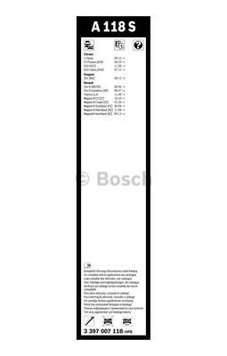 Комплект стеклоочистителей Bosch Aerotwin RLE A 118 S