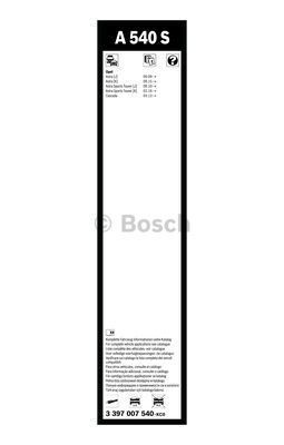 Комплект стеклоочистителей Bosch Aerotwin A 540 S