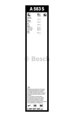 Комплект стеклоочистителей Bosch Aerotwin A 583 S